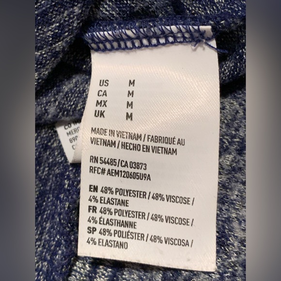 American Eagle Outfitters blue full zip hoodie sweatshirt size M - Picture 4 of 7